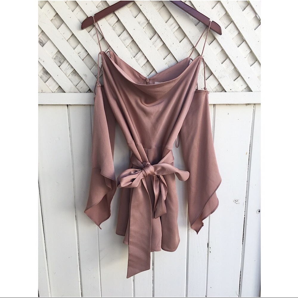 Flowy Romper w/ tie waist detail